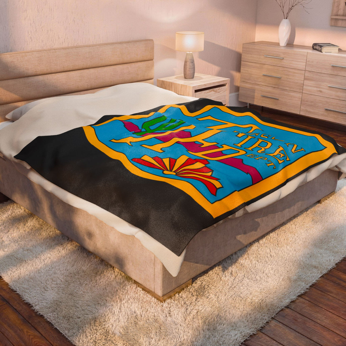 Old-Style TFD Plush Blanket