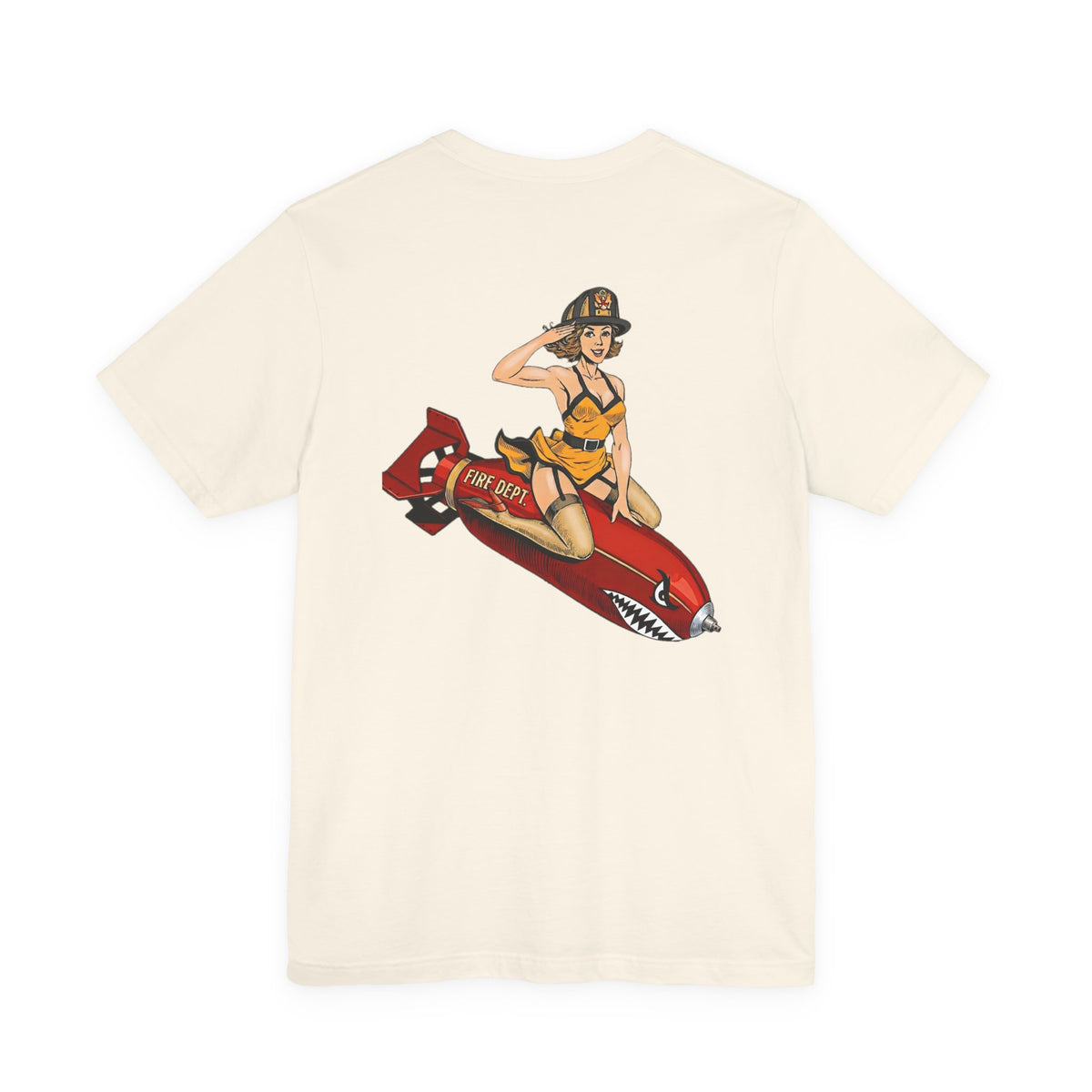 Fire Dept Bomb Pin-Up Tee
