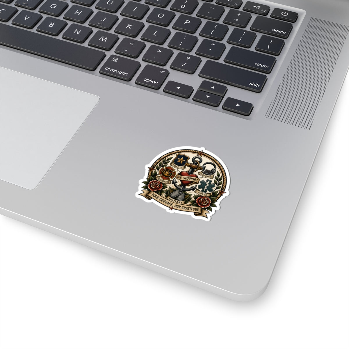 We Support First Responders Kiss-Cut Sticker