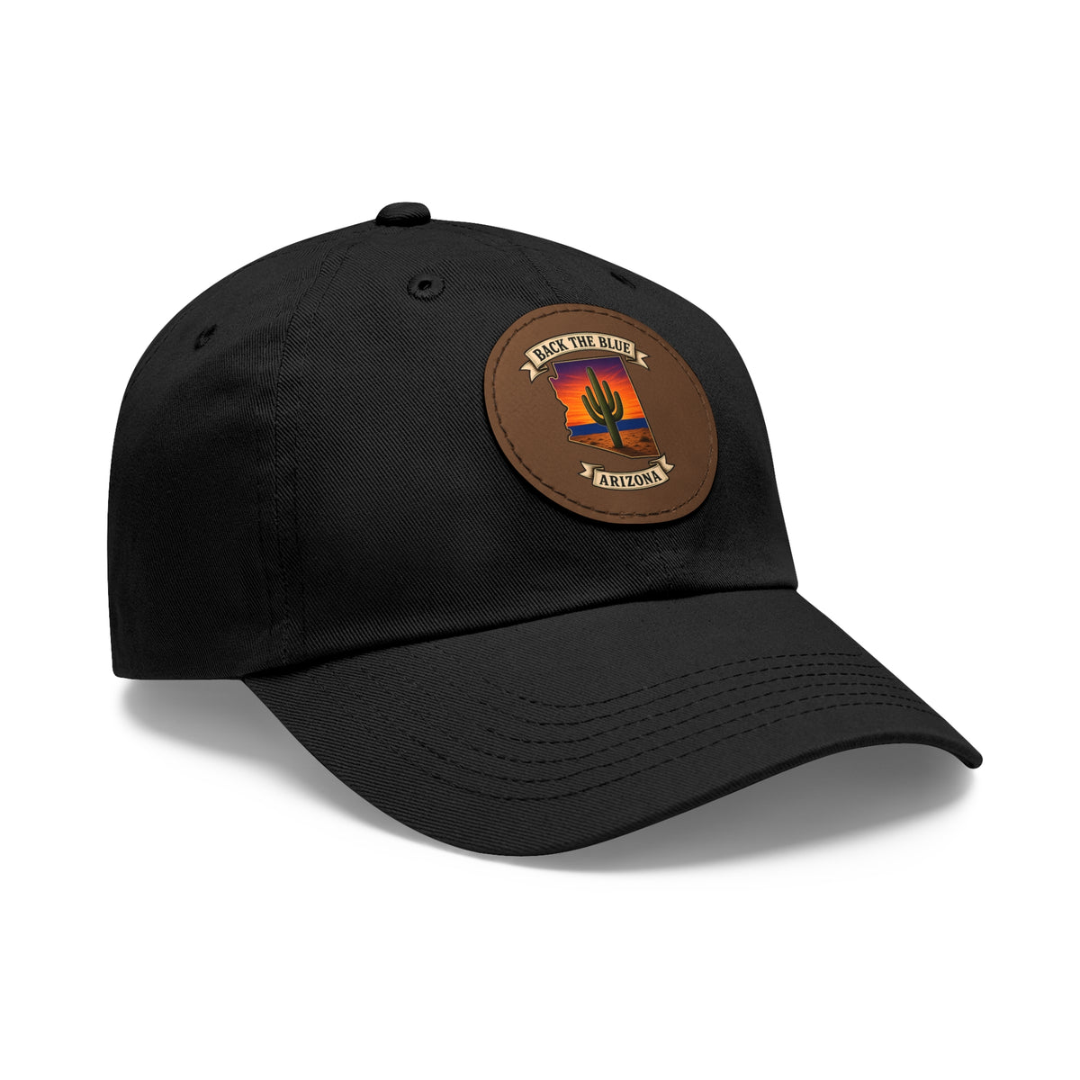 Back the Blue Arizona Leather Patch Dad Hat