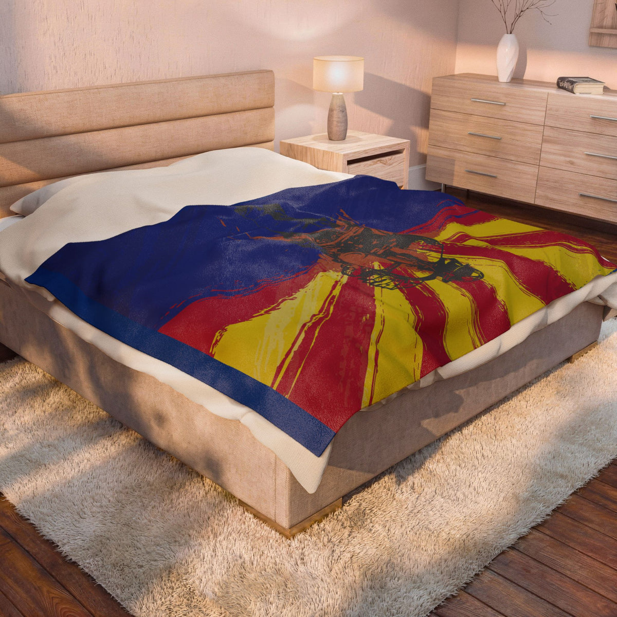 Arizona Flag Firefighter Plush Blanket