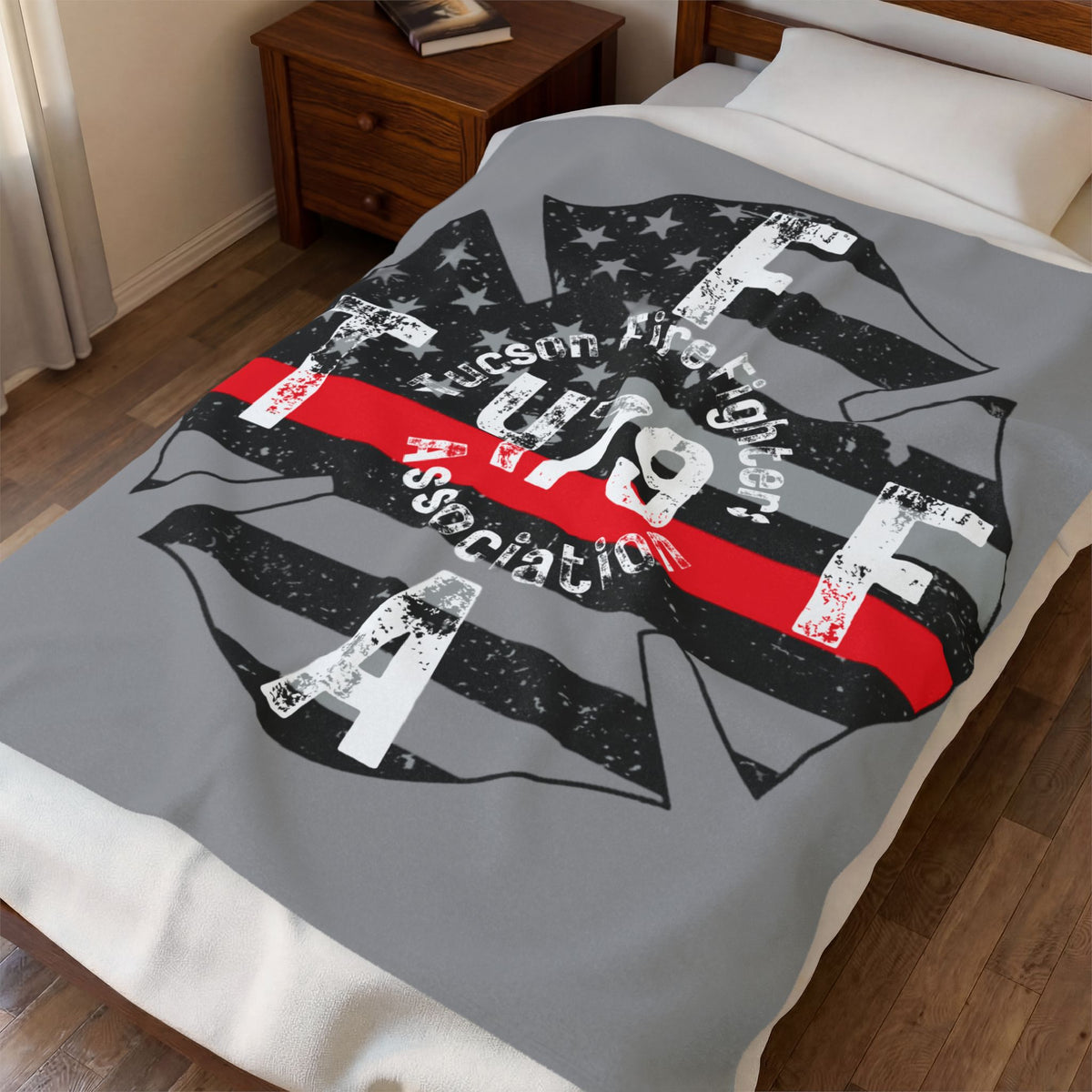 TFFA Local 479 Flag Plush Blanket