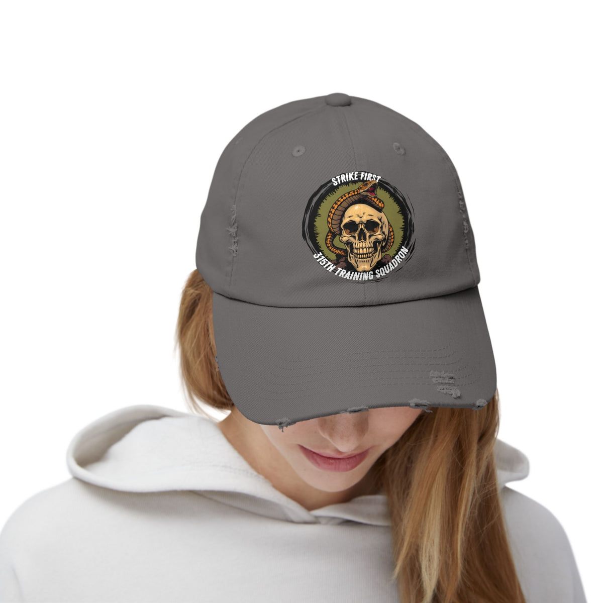 315th TRS Distressed Cap