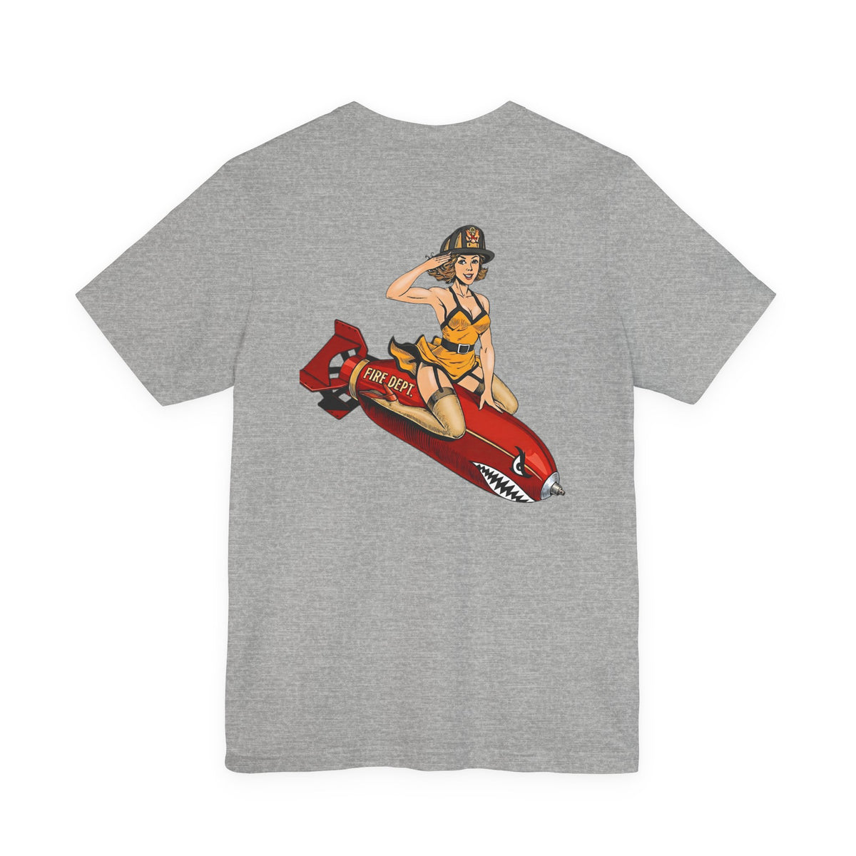 Fire Dept Bomb Pin-Up Tee