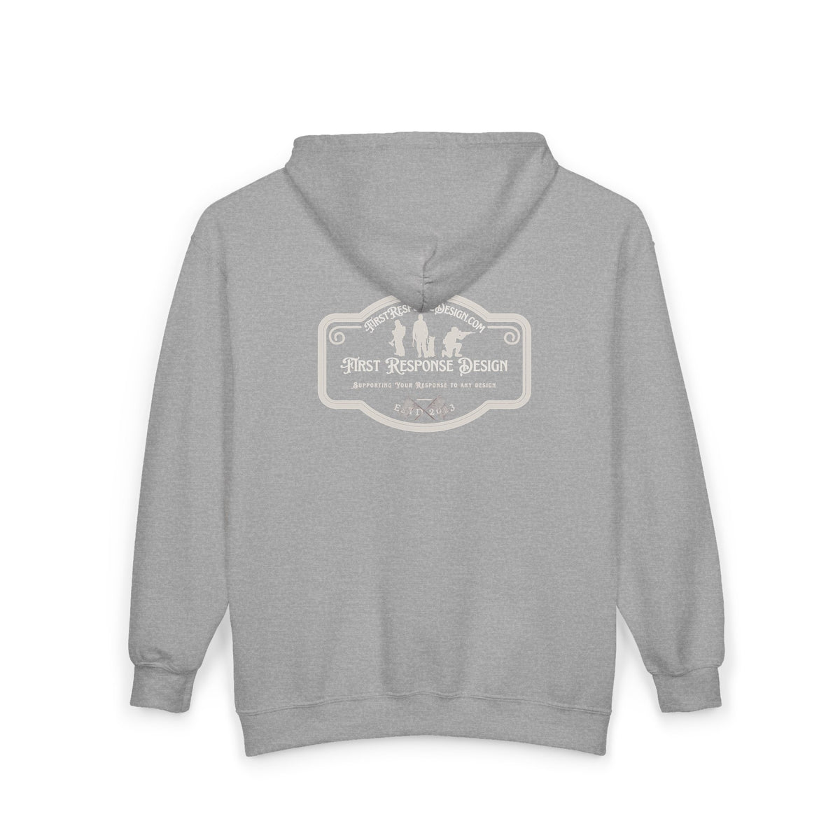 First Response Design Logo Zip Hoodie