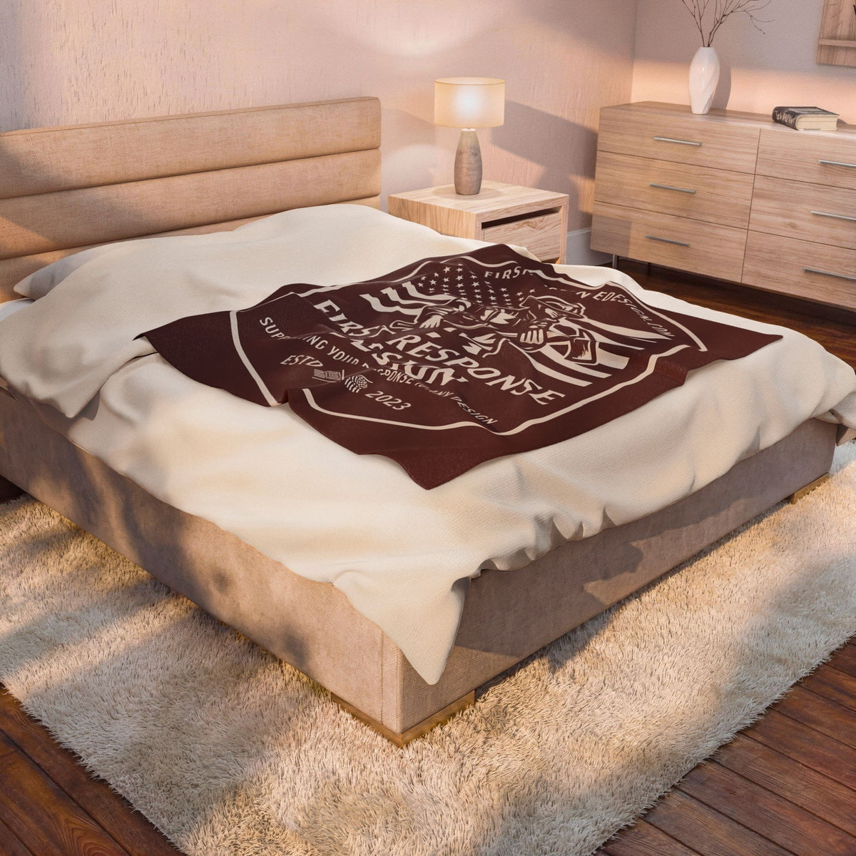 First Response Design Plush Blanket