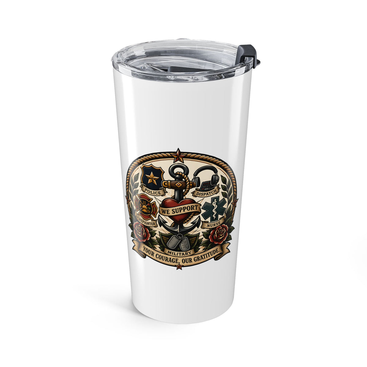 We Support First Responders Tumbler 20oz