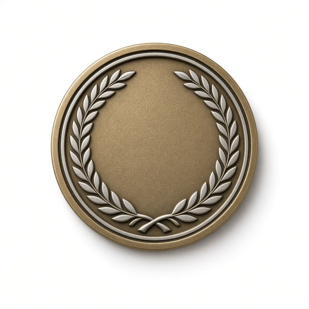 Generic custom challenge coin mockup